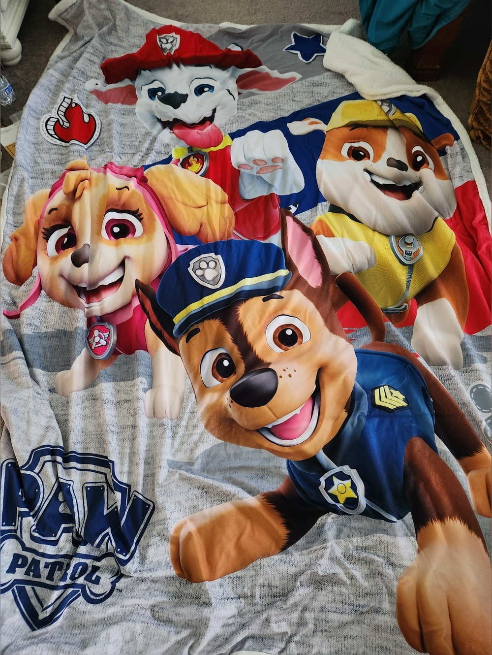 Paw Patrol Character Fleece Throw Blanket - Multi Color- FULL BED